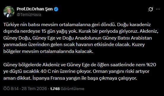 Arabistan'dan Türkiye'ye geliyor! 40 derecenin üzerine çıkarıp cayır cayır yakacak - Resim : 1