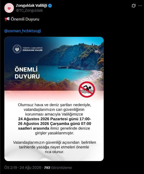 Valilik açıkladı: Bir ilde denize girmek 2 gün yasak - Resim : 3