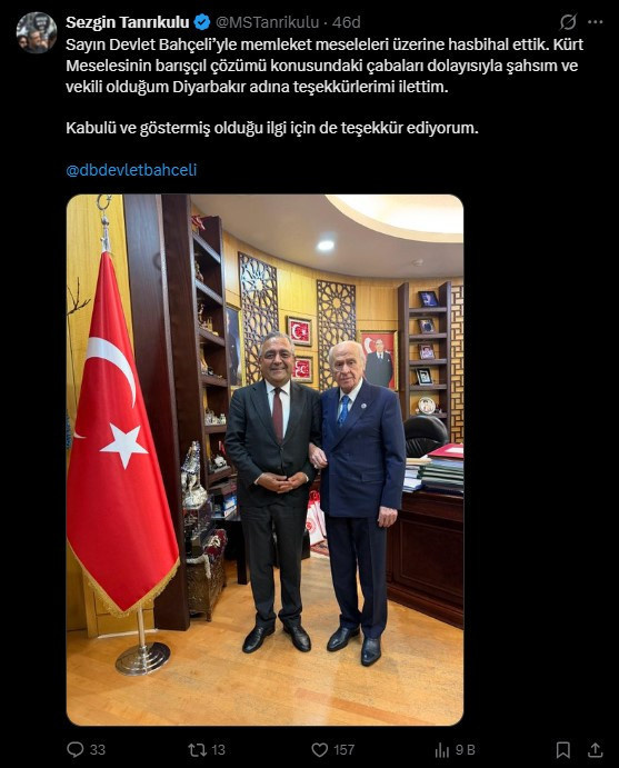 Sezgin Tanrıkulu'ndan Devlet Bahçeli'ye ziyaret - Resim : 1