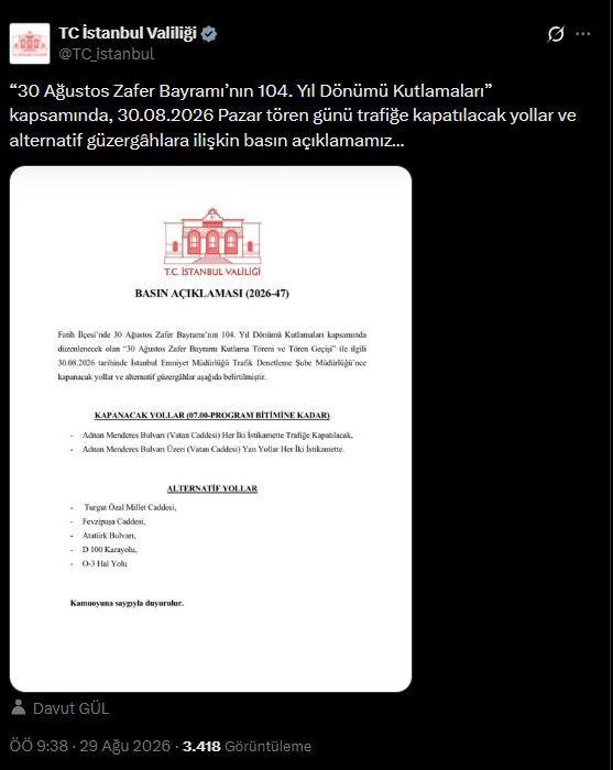Valilik açıkladı: İstanbul'da Vatan Caddesi trafiğe kapatılacak - Resim : 3