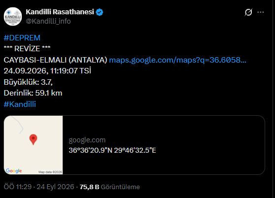 Antalya sallandı! AFAD ve Kandilli peş peşe açıklama yaptı - Resim : 3