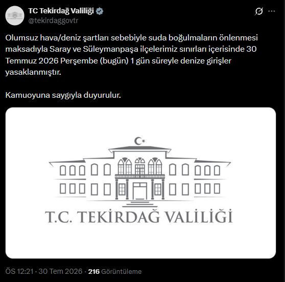 İki ilde daha denize girişler yasak: Uyarılar art arda geliyor - Resim : 1
