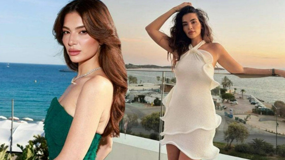 Melisa Aslı Pamuk'un transparan fuşya elbisesi Paris Moda Haftası'na damga vurdu