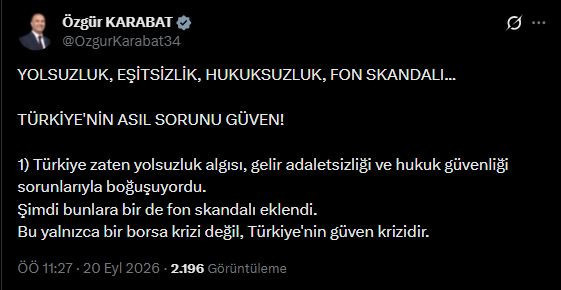 YENİ Partili Karabat ve Tanrıkulu'ndan fon krizi tepkisi: 525 milyarlık bir zarara göz yumulmuş! - Resim : 1