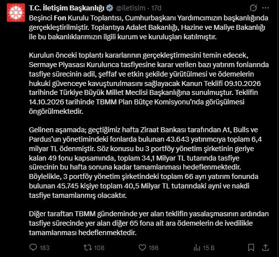 Son Dakika | Fon skandalında yeni gelişme: Yatırımcılara toplam 6,4 milyar TL ödendi - Resim : 1