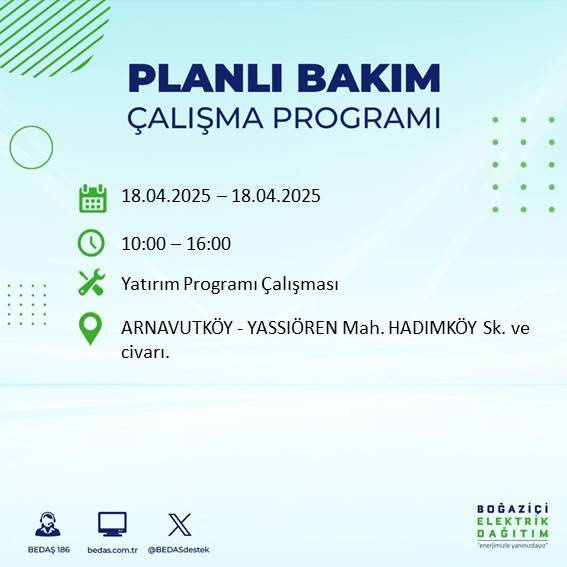 BEDAŞ duyurdu: 18 Nisan'da İstanbul’un bu ilçelerinde elektrikler kesilecek! - Fotoğraf: 73