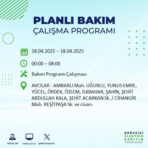 BEDAŞ duyurdu: 18 Nisan'da İstanbul’un bu ilçelerinde elektrikler kesilecek! - Fotoğraf: 66