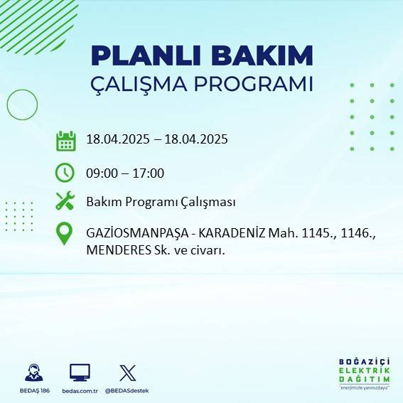 BEDAŞ duyurdu: 18 Nisan'da İstanbul’un bu ilçelerinde elektrikler kesilecek! - Fotoğraf: 29