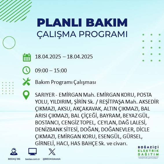 BEDAŞ duyurdu: 18 Nisan'da İstanbul’un bu ilçelerinde elektrikler kesilecek! - Fotoğraf: 12