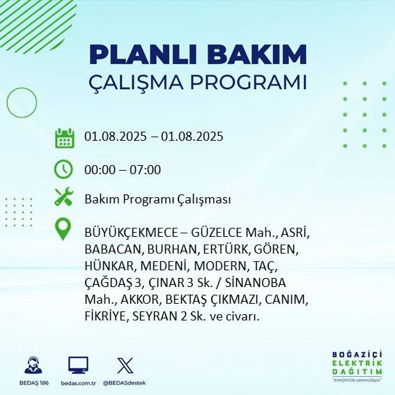 BEDAŞ duyurdu: 1 Ağustos’ta bu mahallelerde elektrik olmayacak! - Fotoğraf: 42