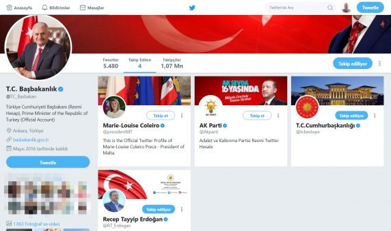 Başbakan Yıldırım, AKP ve Erdoğan dışında Malta Başkanını neden takip ediyor? - Resim : 1