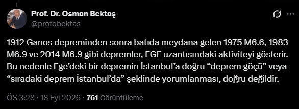 Ege sallandı gözler İstanbul’a çevrildi: Osman Bektaş’tan “deprem göçü” açıklaması - Resim : 6