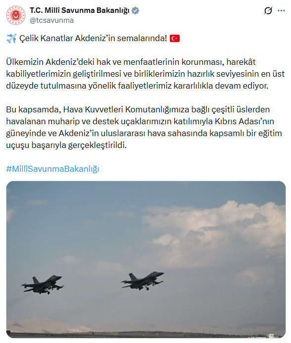 Kıbrıs adasında Türk uçakları havalandı - Resim : 1