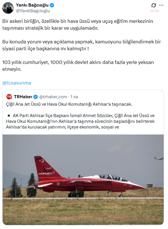 CHP'li Bağcıoğlu'ndan 'Çiğli Ana Jet Üssü' tepkisi: 'İlçe başkanına mı kaldı!' diyerek isyan etti - Resim : 2
