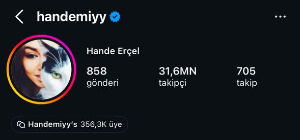 Hande Erçel Ayşe Barım ile yolları ayırdı mı? Profilinden kaldırdı - Resim : 1