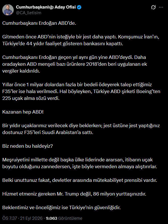 İmamoğlu “ABD’ye jest” diyerek açıkladı: Meşruiyetini millette değil başka ülke liderinde ararsan... - Resim : 1