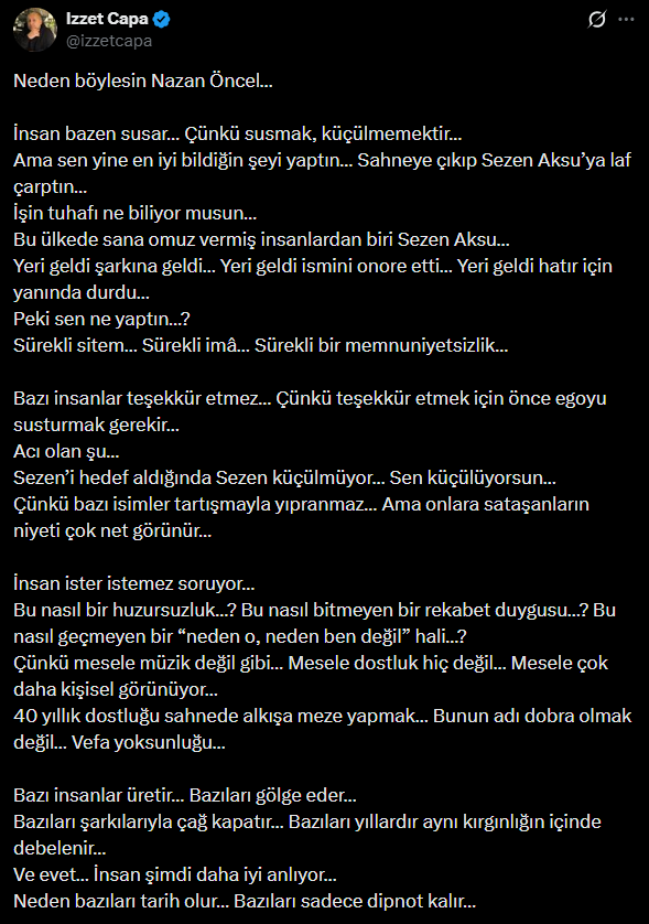 İzzet Çapa Sezen Aksu'yu hedef alan Nazan Öncel'i topa tuttu! - Resim : 3