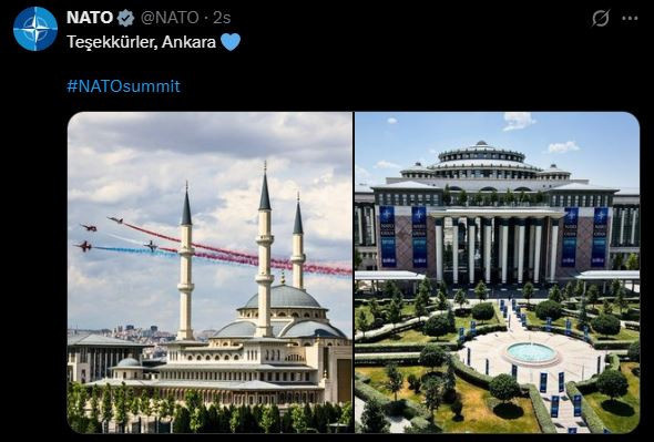 NATO'dan Ankara'ya teşekkür paylaşımı - Resim : 1