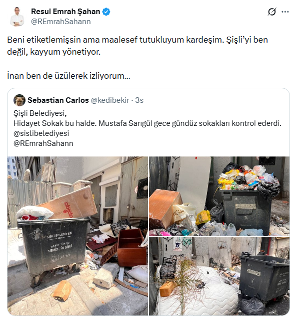 Resul Emrah Şahan'dan şikayetçi vatandaşa yanıt: Maalesef tutukluyum kardeşim - Resim : 1