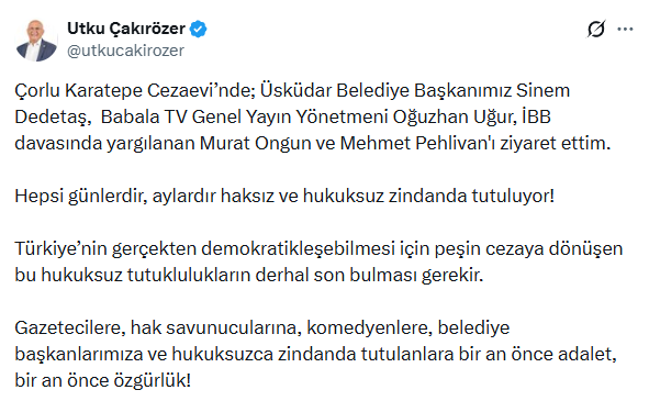 YENİ Parti'den Sinem Dedetaş ve Oğuzhan Uğur’a ziyaret - Resim : 1