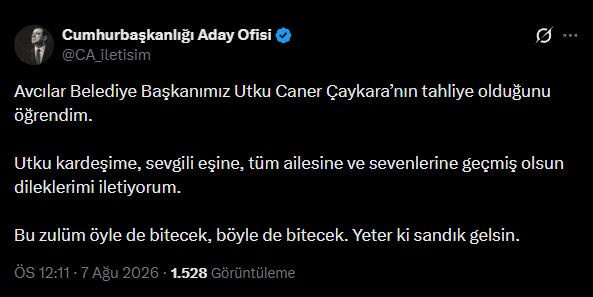 İmamoğlu'ndan Utku Caner Çaykara'ya geçmiş olsun mesajı - Resim : 3
