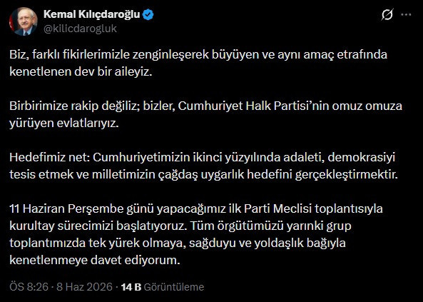 Son Dakika | Kılıçdaroğlu'ndan kurultay açıklaması - Resim : 2