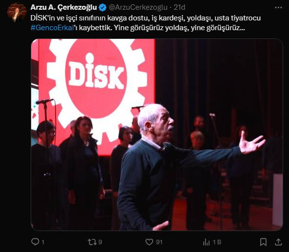"Hoşçakal işçi sınıfının kavga dostu" - Fotoğraf: 2