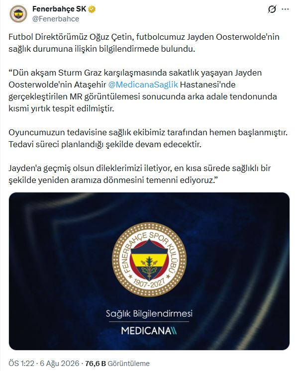 Fenerbahçe'ye kötü haber Oğuz Çetin'den geldi - Resim : 2