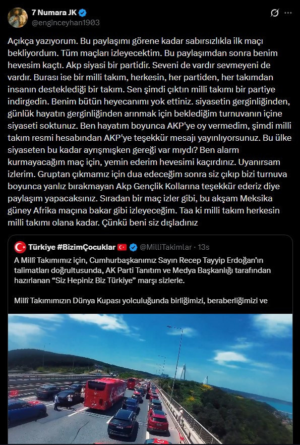 TFF AKP'nin milli takım marşını resmi hesaptan paylaşınca sosyal medya ayağa kalktı - Resim : 9