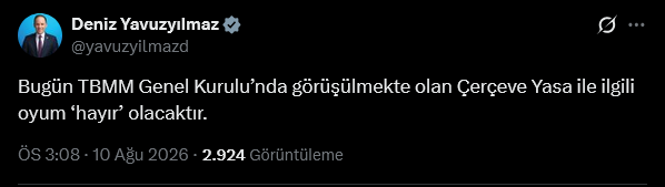 Son dakika | YENİ Parti'de vekiller süreç yasası tavrını tek tek açıklıyor - Resim : 2