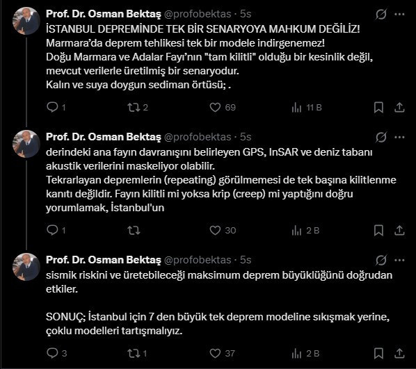 Osman Bektaş'tan beklenen Marmara depremi için kritik uyarı: Tek bir senaryoya mahkum değiliz - Resim : 1