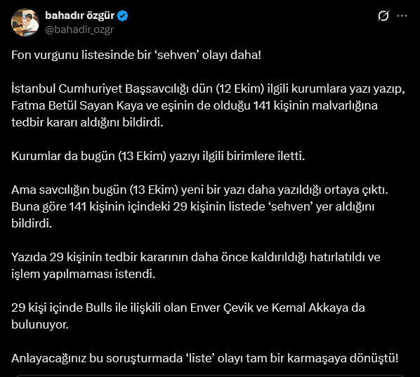 Fon vurgunu listesinde bir ‘sehven’ olayı daha! 141 kişinin 29'unu geri çektiler - Resim : 2