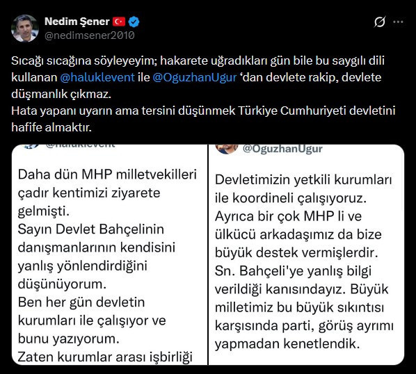AHBAP'a destek verenleri 'devlet düşmanı' ilan eden Nedim Şener'i kendi paylaşımları mahcup etti - Resim : 3