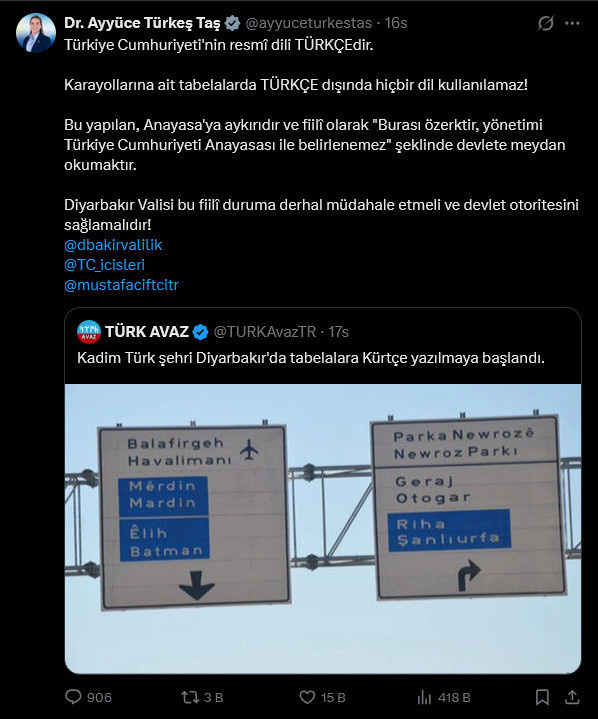 Türkçe ve Kürtçe trafik tabelaları 10 yıllık çıktı - Resim : 4