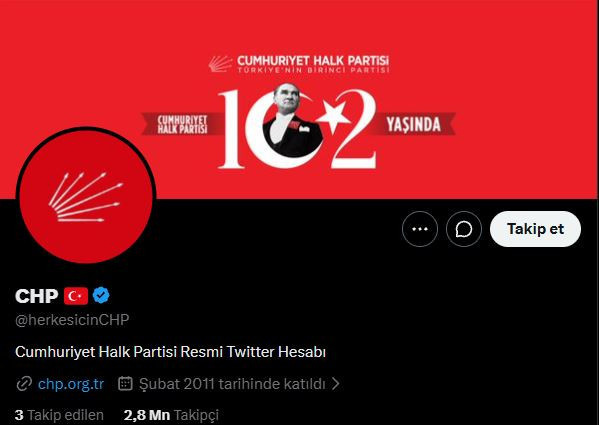 CHP'nin X hesabı da Kemal Kılıçdaroğlu yönetimine geçti - Resim : 1