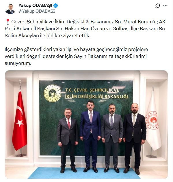 CHP'li belediye başkanı AKP İl Başkanı ile Murat Kurum'u ziyaret etti - Resim : 1
