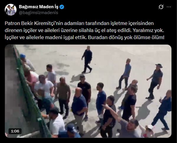 Son Dakika | Edirne'de madencilerin eyleminde silah sesleri - Resim : 1