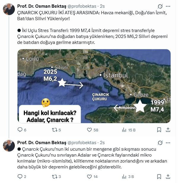 Yalova depremi sonrası korkutan açıklama: Çınarcık çukuru iki ateş arasında, büyük deprem gelebilir - Resim : 2
