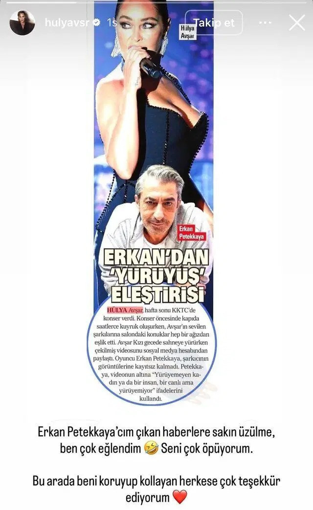 Hülya Avşar'dan Erkan Petekkaya'ya dostane destek: Üzülme, ben çok eğlendim - Resim : 1
