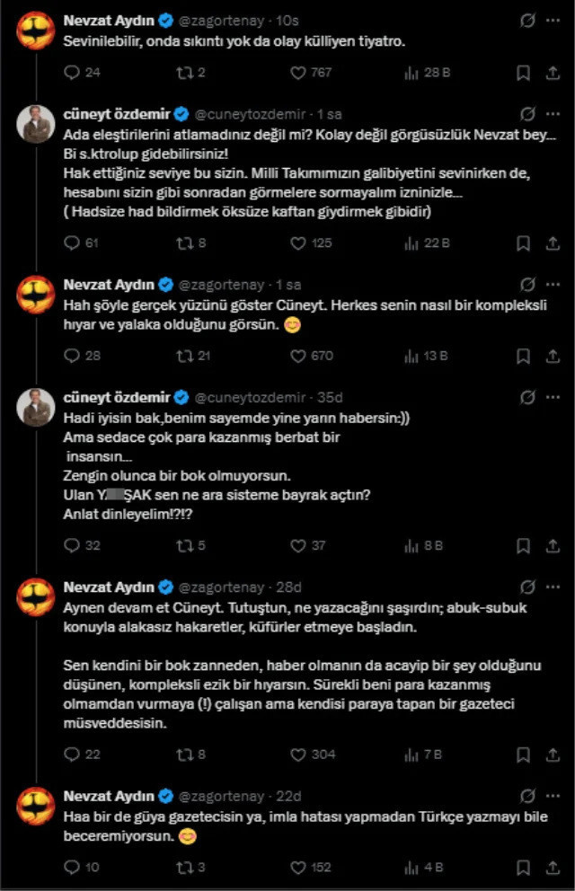 Cüneyt Özdemir ve Nevzat Aydın arasında küfür ve hakaretler havada uçuştu - Resim : 1
