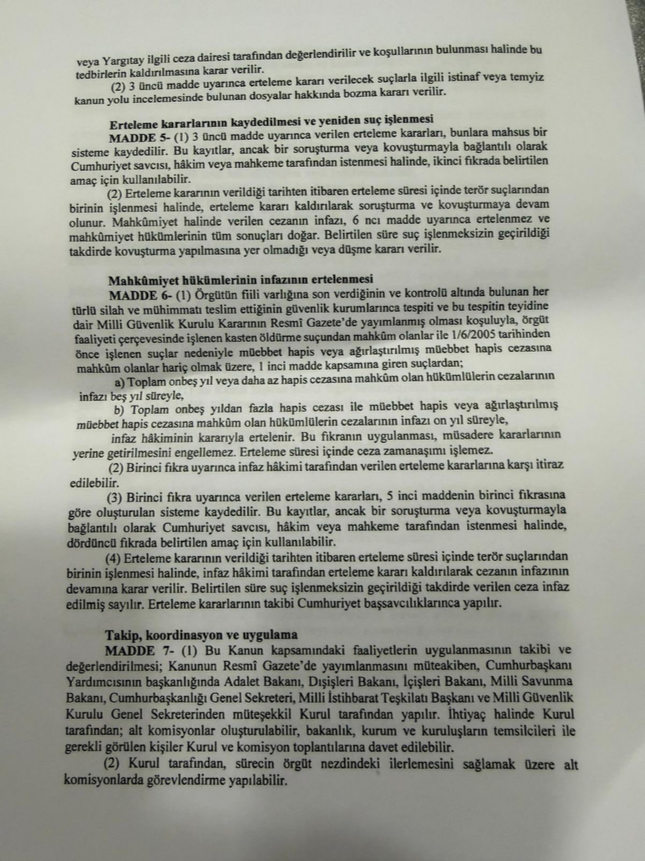 Son Dakika | Meclis'e sunulan süreç yasasının tam metni ortaya çıktı! 12 madde - Resim : 2