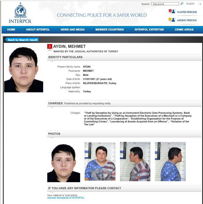 Tosuncuk Interpol'un en çok arananlar listesinde - Resim : 1