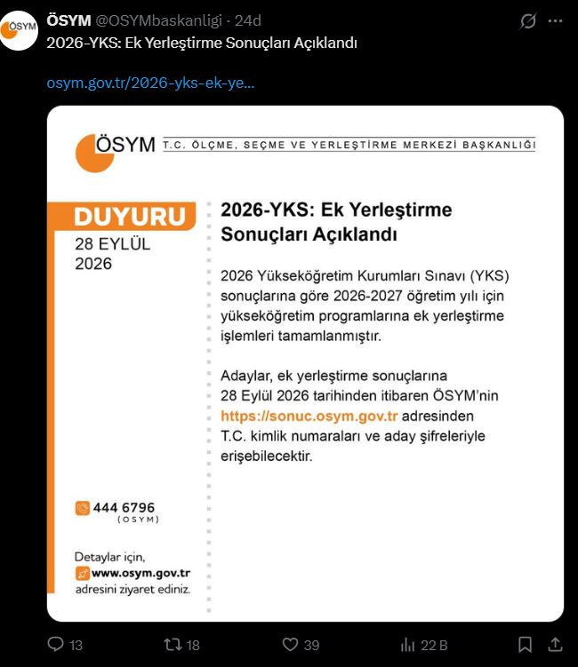YKS ek yerleştirme sonuçları açıklandı! Kayıt tarihleri belli oldu - Resim : 2