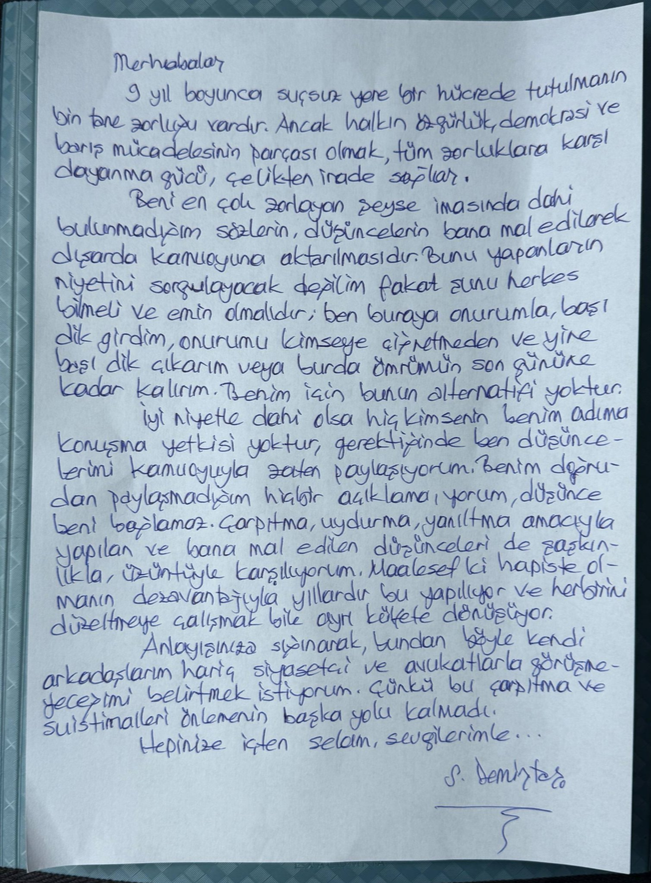 Demirtaş Kılıçdaroğlu ile görüşecek mi? Son mesajında tavrını açıklamıştı - Resim : 1