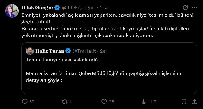 Tamar Tanrıyar bilmecesi büyüyor! Yakalandı mı, teslim mi oldu? Sabah yazarı şüpheleri sıraladı - Resim : 2