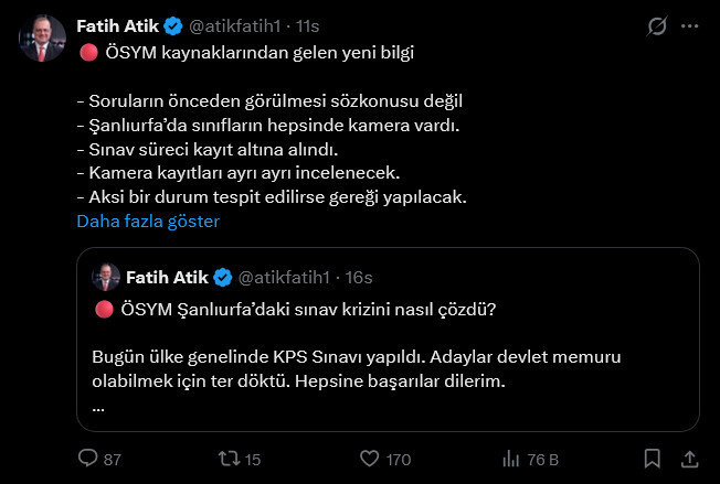 KPSS’de Şanlıurfa skandalı iddiası! Yılların "10.00 kuralı" delindi! - Resim : 3