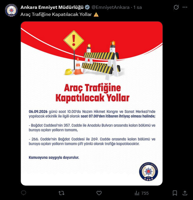 DEM Parti kongresi nedeniyle Ankara'da bu yollar trafiğe kapanabilir - Resim : 2