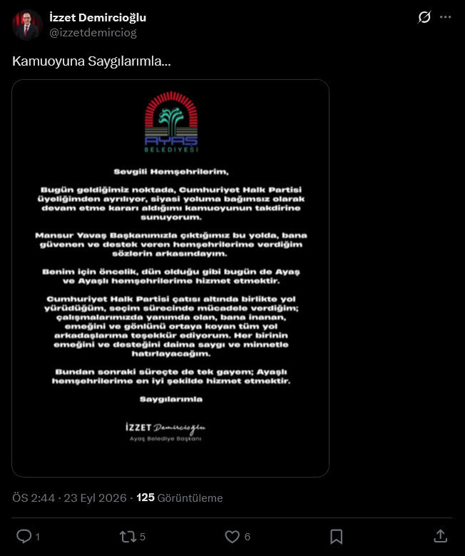 Son Dakika | Ankara'da Mansur Yavaş depremi! CHP'den belediye başkanları peş peşe istifa etti - Resim : 6