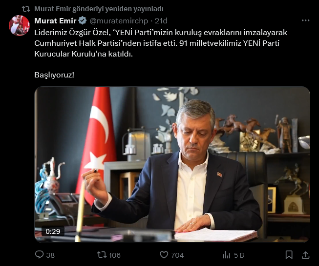 Son Dakika | Özgür Özel CHP'den istifa etti! Yeni Parti kuruldu - Resim : 4