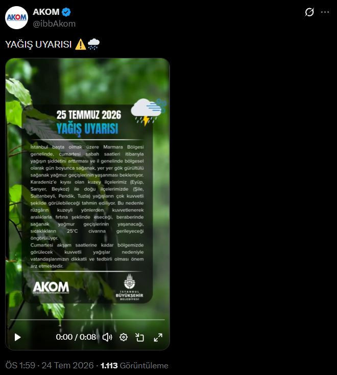 AKOM 'çok kuvvetli geliyor' dedi tarih verdi: Bardaktan boşanırcasına yağacak - Resim : 3